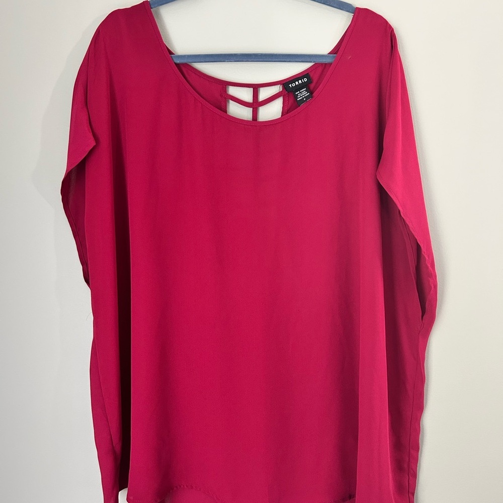 Torrid Pullover Top Red Plus Size 3X